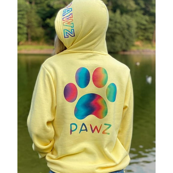 Pawz Rainbow Prism College Hoodie