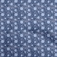 thumbnail image 1 of oneOone Velvet Blue Fabric Asian Suzani Sewing Craft Projects Fabric Prints By Yard 58 Inch Wide, 1 of 5