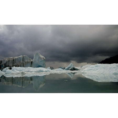 View Of Ice Bergs In Resurrection Bay From Bear Glacier In Kenai Fjords National Park Alaska Canvas Art - Doug Demarest  Design Pics (18 x (10 Best National Parks)