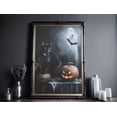 thumbnail image 3 of Black Cat And Ghost Poster Print, Halloween Poster, Poster For Halloween, Wall Art Halloween, Pumpkin Halloween Wall Art, 3 of 5
