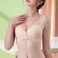 thumbnail image 2 of Hkoxplj Women's Plus Size Front Closure Bra Wireless Lace Bra Full Coverage Breathable Bra Wirefree Support Bra with Wide Straps for Older Women Comfortable Everyday Light Exercise Bra, 2 of 9