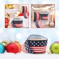 thumbnail image 2 of Patriotic Ribbon, 4Th of July decorations, 10 Yd Length, Wired Edge, Stars Stripes, Patriotic decor, Backyard Gatherings, Navy Red White, 1 Pc, 2 of 6
