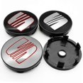 thumbnail image 2 of 4 Pack 60mm Car Wheel Center Hub Cap Rim Cover Logo Sticker Accessories for Seat Ibiza 6j 6l Fr Atca Altea Xl Leon 2 Leon, 2 of 3