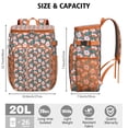 thumbnail image 2 of Vibrant Colorful Floral Insulated Backpack Cooler, Leakproof Cooler Bag with Exotic Flower Pattern for Outdoor Use, 2 of 6