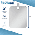 thumbnail image 5 of The Shave Well Company Unbreakable Locker Mirror with Adhesive Hook, Fog-Resistant Mirror, Undistorted Reflection, 5 of 9