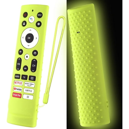Silicone Case for Hisense Voice Remote ERF3A90 Fit for Hisense U7G U9G U8 Series 4K U Remote Silicone Cover(Glow