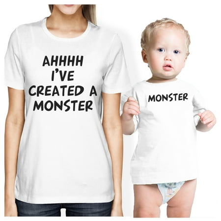 

Created A Monster Mom and Baby Matching Gift Shirts For New Moms