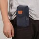 thumbnail image 5 of Bolsas de teléfono de tela Oxford para hombre Riñoneras con cremallera de doble capa (B Negro) Tmvgtek Oficina Multiescena Multifunción, 5 of 8