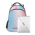 thumbnail image 7 of FORMRS Kids School Backpack Elementary Student Unisex Travel Bookbag with Reflective Stripes, Light Pink Gradient, 7 of 7