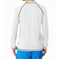 thumbnail image 2 of Men's Speedo 7482183 Easy Long Sleeve Loose Fit Swim Tee (White S), 2 of 3