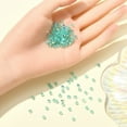 thumbnail image 4 of 24 pc Preciosa® Beads Czech Bicone(451 69 302 Rondelle) 50005 200 Caribbean Sea AB 4mm Hole: 0.8mm, 4 of 5
