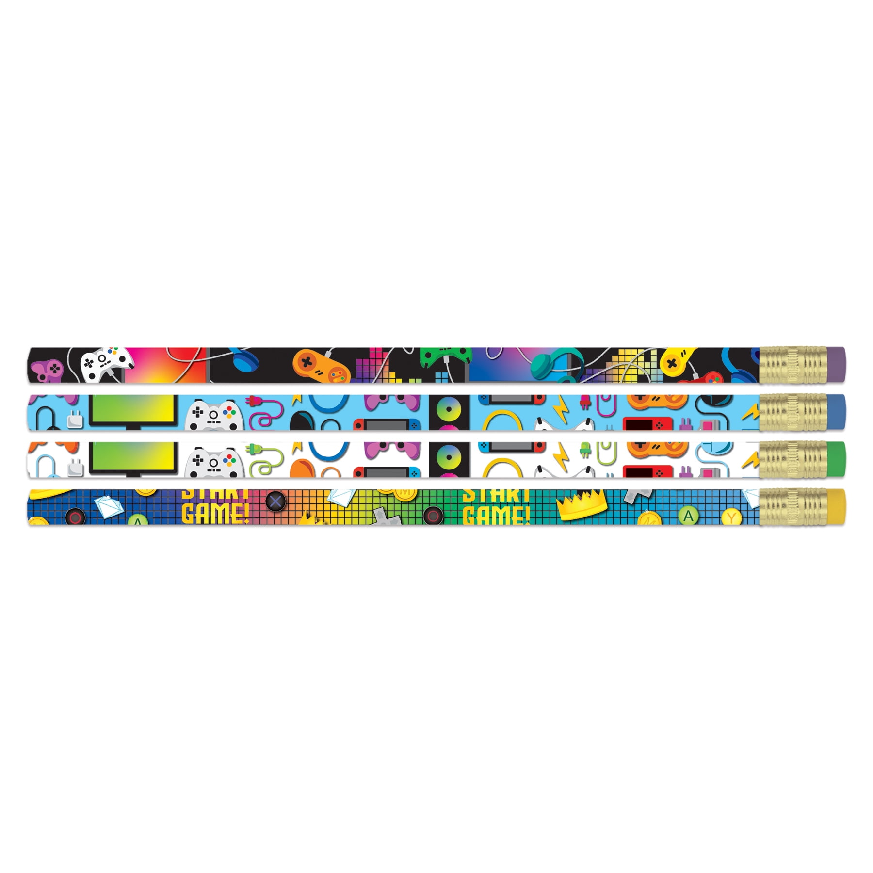 Musgrave Pencil Company Game On Pencils, 12 Per Pack, 6 Packs
