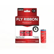 Eliminator Non-Toxic Fly Ribbon, 8 Pack, Poison-Free Pest Control, Sticky Paper, Traps Flying Insects
