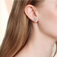 thumbnail image 4 of Women‘s Initial Heart Pendant Earrings Gift For Lovers Dress Matching Gift, 4 of 5