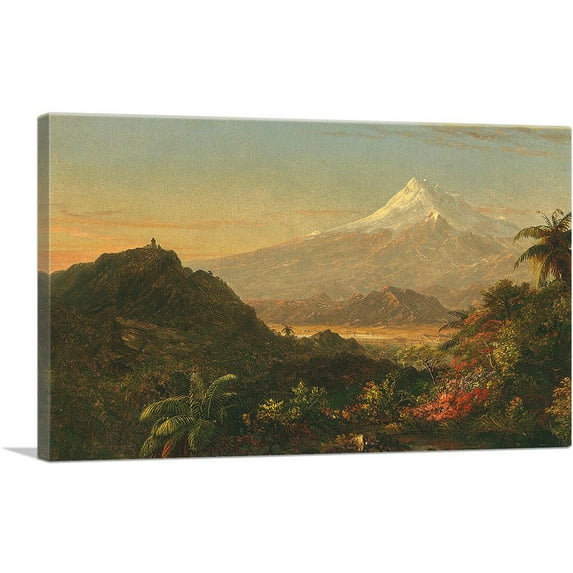 ARTCANVAS South American Landscape 1856 Canvas Art Print by Frederic Edwin Church - Size: 26" x 18" (1.50" Deep)