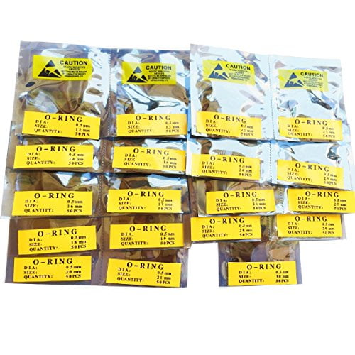 Vapker 950 Pcs O Ring 0 5mm Watch Back Rubber Gasket Set O Ring Gasket Seal Replacement O Rings For Watch Backs 19 Different Sizes 12 30mm Walmart Com Walmart Com