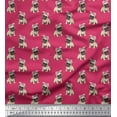 thumbnail image 1 of Soimoi Cotton Voile Fabric Pug Dog Print Sewing Fabric Yard 42 Inch Wide, 1 of 3
