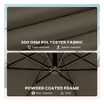 thumbnail image 4 of Patio Umbrella Cantilever with Cover, 118 Inch 360° Rotation Outdoor Market Umbrella, UPF 30+ Sun Protection, Crank & Tilt, Steel Pole, 4 of 9