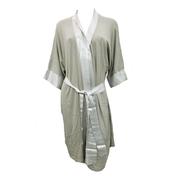 PJ Harlow Knit Robe with Pockets and Satin Trim Shala PJSR6RSIZED