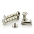 thumbnail image 2 of 8Mm M5 Electroplating Nickel Bench Screws Books Nuts Rivets Photo Albums Docking, 2 of 4
