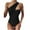 Black, variant on Sngxgn Women's Twist Back Cut Out Ring Plunge Neck Swimsuit Bathing Suit(Green,S)
