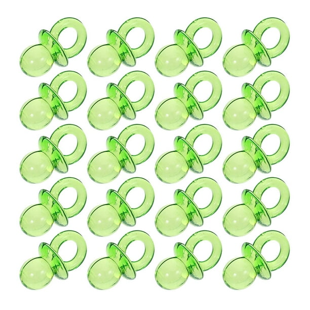 KAKOWELY 200 mini chupetes de acrílico transparente para baby shower, decoraciones para fiestas de baby shower, centros de mesa para niño y niña.