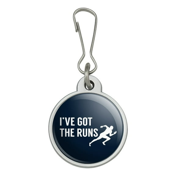 I've Got The Runs Running Runner Funny Jacket Handbag Purse Luggage Backpack Zipper Pull Charm