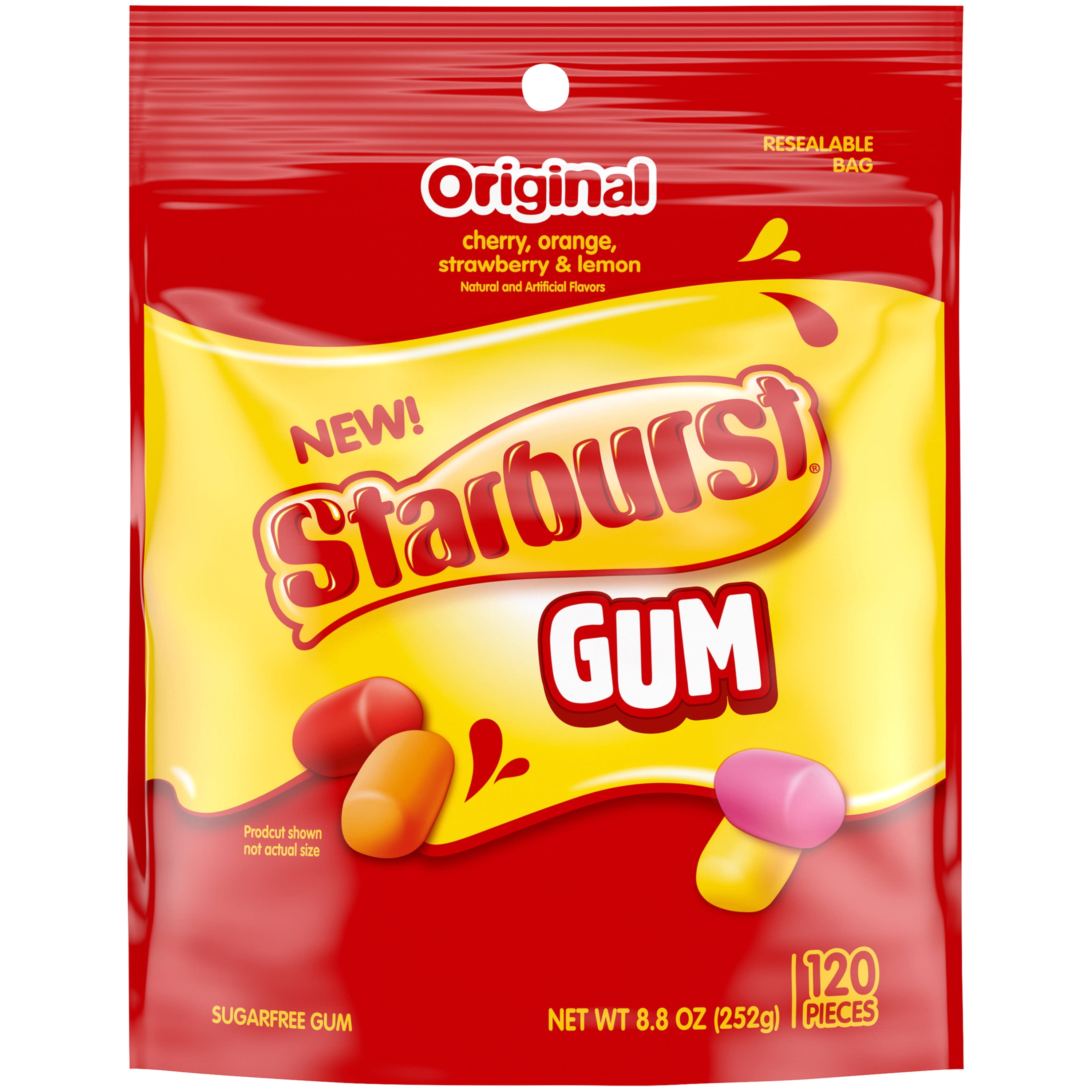 Starburst Original Chewing Gum 120 Piece Bag