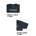 thumbnail image 3 of Men's Soft Fitted Cotton T-Shirts, Classis V Neck Short Sleeve T-Shirts, 3 of 6