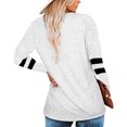 thumbnail image 3 of Anbech V Neck Long Sleeve T-Shirt for Women Casual Sweatshirt Tee Shirt with V Neck, 3 of 3