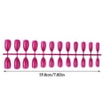 thumbnail image 5 of Juego de 24 piezas de uñas postizas Vogacara Morado ciruela oscuro, 5 of 5