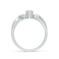 thumbnail image 2 of Angara Natural Diamond Three Stone Engagement Ring for Women in 14K White Gold (Size-4.4mm) | April Birthstone Jewelry (Ring Size - 6.5), 2 of 12