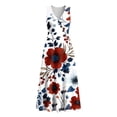 thumbnail image 5 of VBVC Women's Floral V-Neck Sleeveless Maxi Dress,Button Detail Loose Flowy Dress For Women,Ladies' Casual Patriotic Summer Sundress with Pockets,Multicolor,S-3XL, 5 of 8