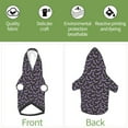 thumbnail image 5 of Goofa Bat Purple Pattern Small Dog Sweater Hoodies Pet Grey Hooded Soft Fleece Sweatshirts with Pocket Fall Winter Puppy Cat Sweaters Warm Clothes-XX-Large, 5 of 8