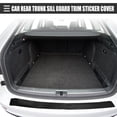 thumbnail image 2 of Unique Bargains 1 Set Car Rear Trunk Sill Guard Bumper Protector Trim Strip Sticker Cover 104cm 40.94' Length Black, 2 of 7
