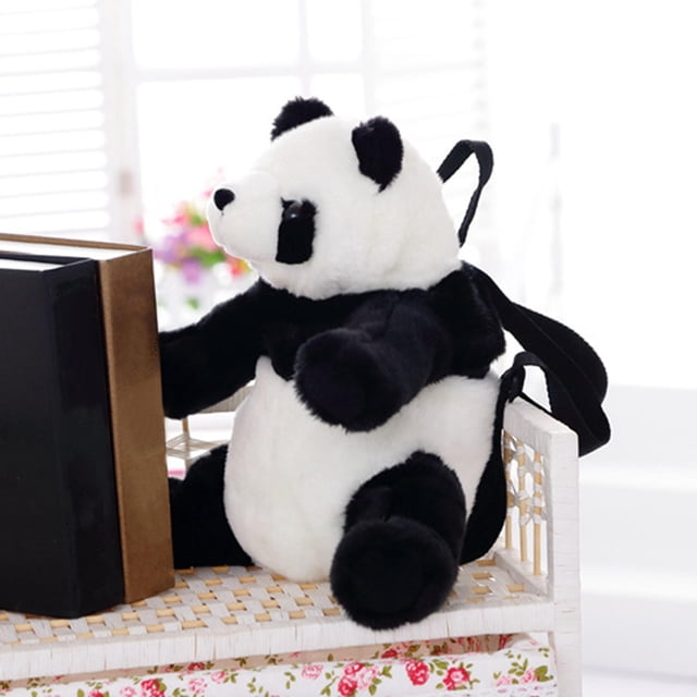 Mochila de felpa Hugo Cute Cartoon Plush Panda Mochila Escolar para viajes