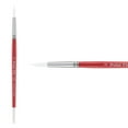 thumbnail image 2 of Creative Mark Polar Flo Professional Watercolor Brushes - Round 8 - Short Handle, Nickel-Plated Seamless Brass Ferrule - Art Paint Brushes for Acrylic Painting, Watercolor, Gouache, and More, 2 of 7