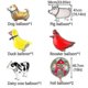 thumbnail image 2 of Decoración de cumpleaños de animales de granja Banner de cumpleaños de animales de granja Suministros para fiestas, 2 of 3