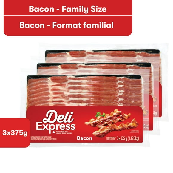 Bacon - emballage de 3 Deli Express 375 g