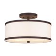 thumbnail image 1 of Livex Lighting 62627-07 Transitional Two Light Ceiling Mount from Park Ridge Collection in Bronze/Dark Finish, 1 of 4
