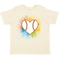 thumbnail image 3 of Inktastic Baseball Sports Heart Girls Toddler T-Shirt, 3 of 5