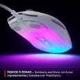 thumbnail image 5 of Mouse Gamer SteelSeries Rival 3 Gen 2 White RGB 8500 DPI, 5 of 5