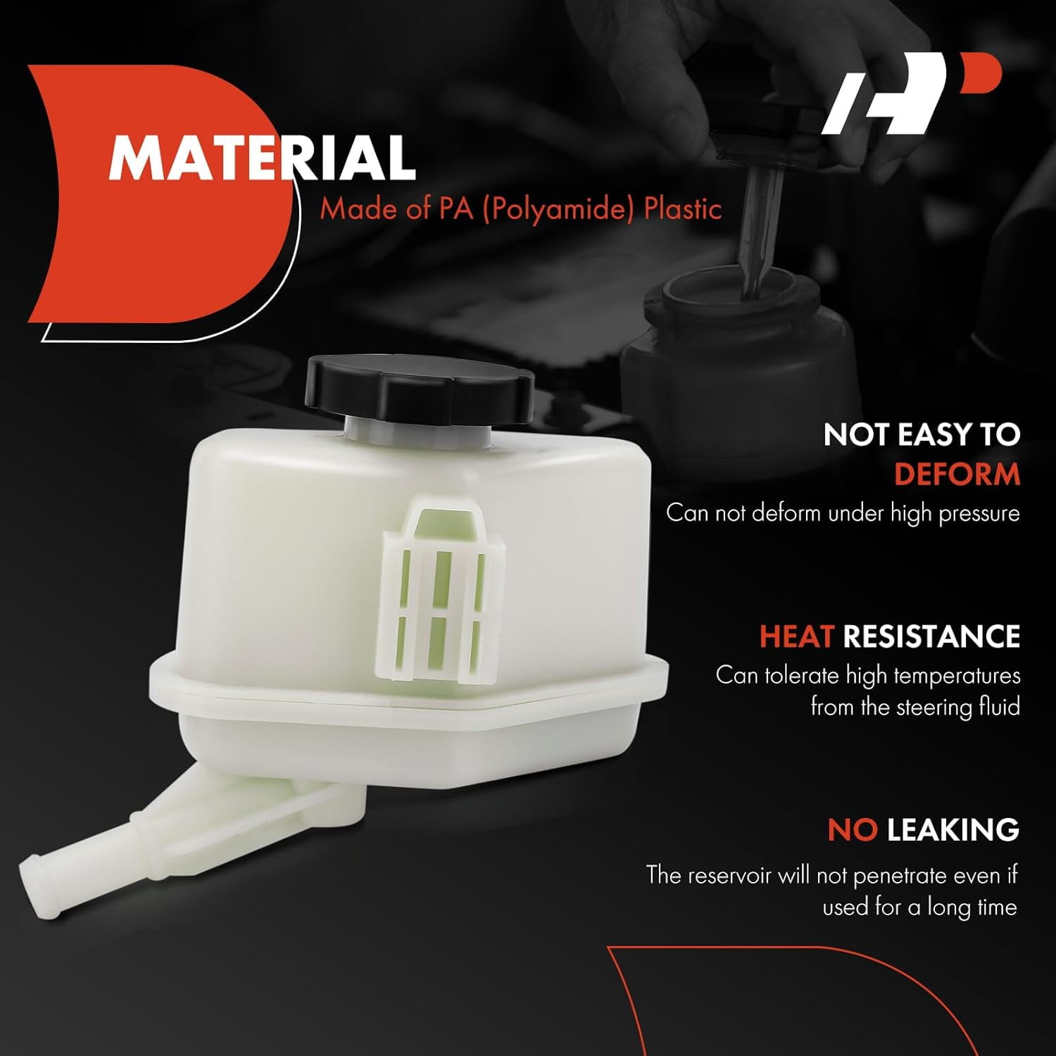 A-Premium Power Steering Reservoir/Tank with Cap Compatible with Nissan Altima 2007-2013 & Maxima 2009-2014
