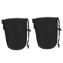 Ortofally 2 PCS Lens Pouch Neoprene Camera Lens Protective Case Drawstring Pouch Size