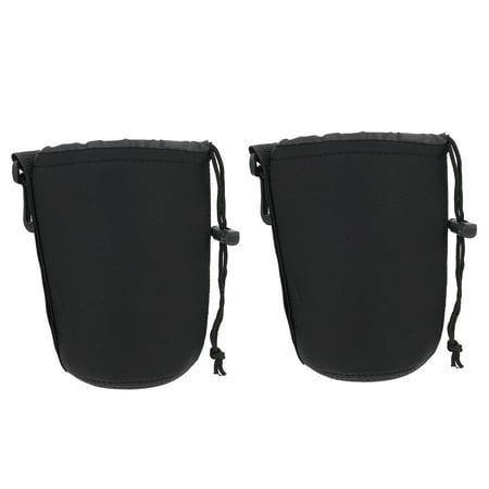 Image of BESTONZON 2PCS SLR Camera Lens Pouch Bag Shockproof Thermal Insulation Protector Size L