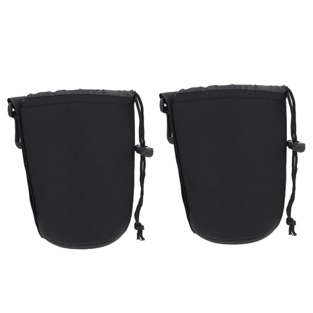 BRIGHTFUFU 2pcs slr cámara lente bolsa bolsa de bolsa a prueba de golpes aislamiento térmico protector tamaño l