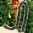 thumbnail image 4 of Christmas Tinsel Ribbons 2-20M Xmas Tree Green White Cane Ribbon Garland Hanging Pendent Wreath Ornaments Party Home Decoration, 4 of 5