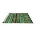 thumbnail image 2 of Ahgly Company Machine Washable Indoor Rectangle Oriental Turquoise Blue Traditional Area Rugs, 2' x 5', 2 of 4