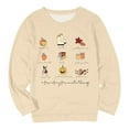 thumbnail image 3 of Chandail Sans Capuche à Encolure Ronde Imprimé Tête de Citrouille pour Femmes, Mode Automne Hiver, Haut Décontracté, 3 of 3
