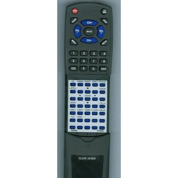 Replacement Remote for MITSUBISHI XD250REM, RTXD250REM, FD630U, XD250UG, XD600UG, XD600U, WD620UG, XD280UG, XD250U, WD620U, FD630UG, XD280UD, XD280U